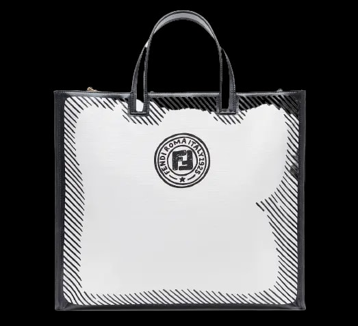 Túi Fendi White Glazed Canvas Bag 8BH357ADBMF1C7A Túi Fendi White Glazed Canvas Bag 8BH357ADBMF1C7A