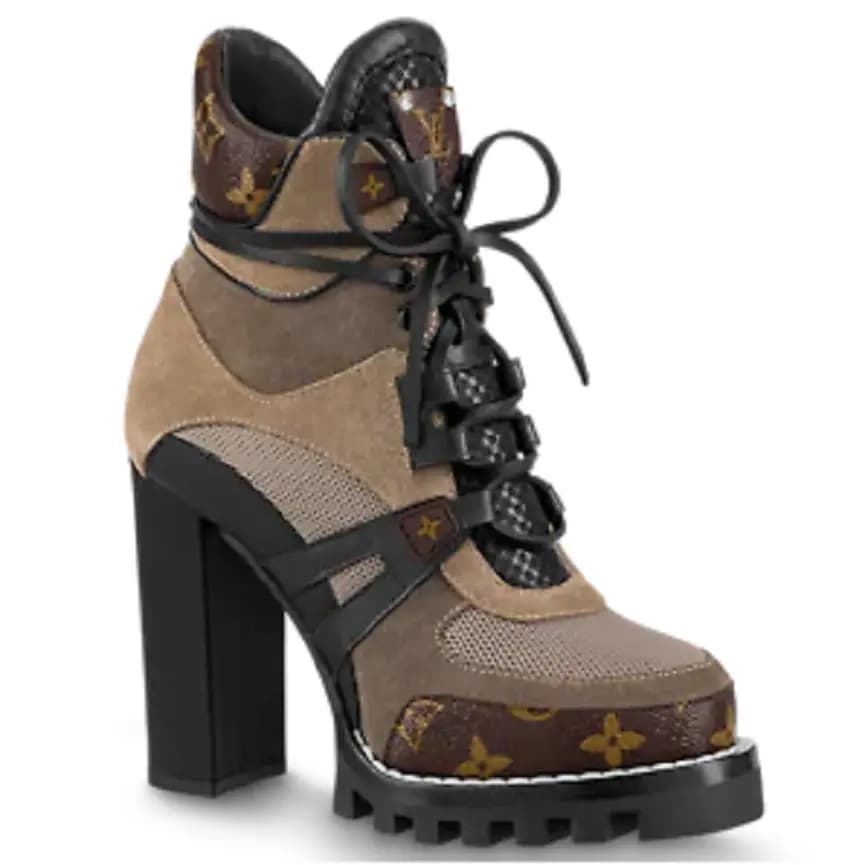 Giày Louis Vuitton Star Trail Ankle Boots Beige 1A94O1 Giày Louis Vuitton Star Trail Ankle Boots Beige 1A94O1