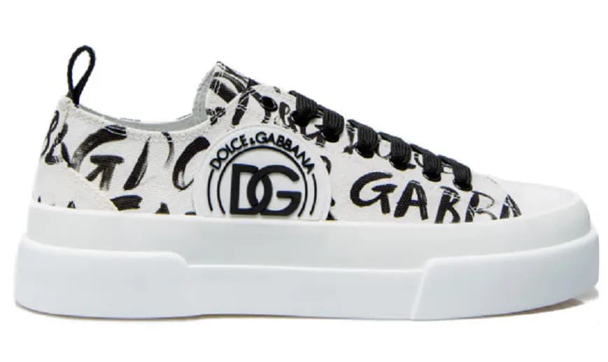 Giày Dolce & Gabbana Canvas Portofino Light Low Top White CS1888-AO779-HASBN Giày Dolce & Gabbana Canvas Portofino Light Low Top White CS1888-AO779-HASBN