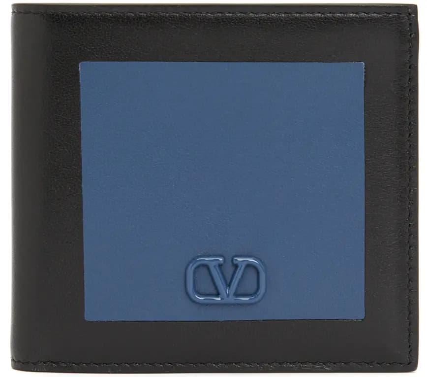 Ví Valentino V Logo 'Black' P0654AXI-73P Ví Valentino V Logo 'Black' P0654AXI-73P