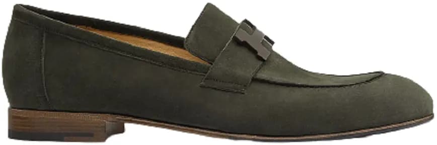 Giày Hermes Paris Loafer 'Olive Green' H192437ZAZ2415 Giày Hermes Paris Loafer 'Olive Green' H192437ZAZ2415