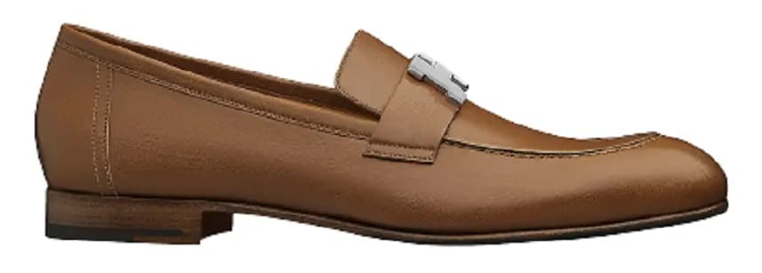 Giày Hermes Paris Loafers Brown H172108Z Giày Hermes Paris Loafers Brown H172108Z