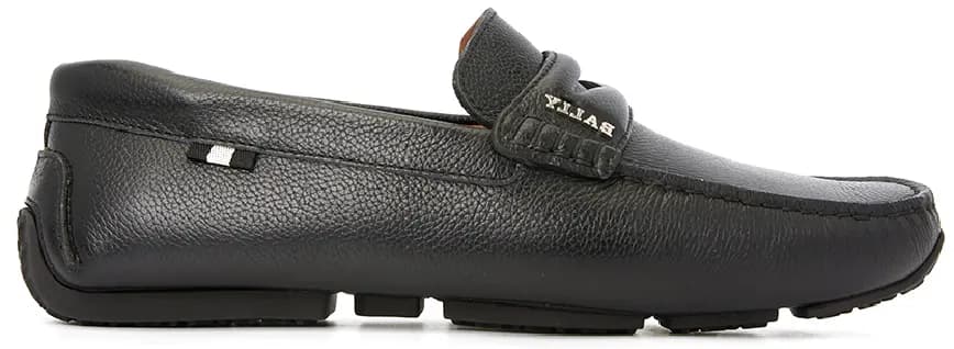 Giày Bally Pablon Pebbled Leather Loafers 'Black' PAVEL-300 Giày Bally Pablon Pebbled Leather Loafers 'Black' PAVEL-300