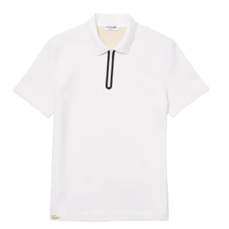 Áo Lacoste Men's Zippered Collar Regular Fit Reversible Piqué Polo PH1841-BRJ Áo Lacoste Men's Zippered Collar Regular Fit Reversible Piqué Polo PH1841-BRJ