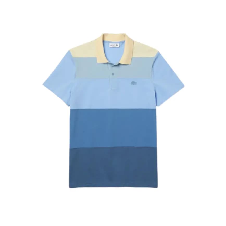Áo Lacoste Gradient Color Block Polo Blue PH9719-51G Áo Lacoste Gradient Color Block Polo Blue PH9719-51G