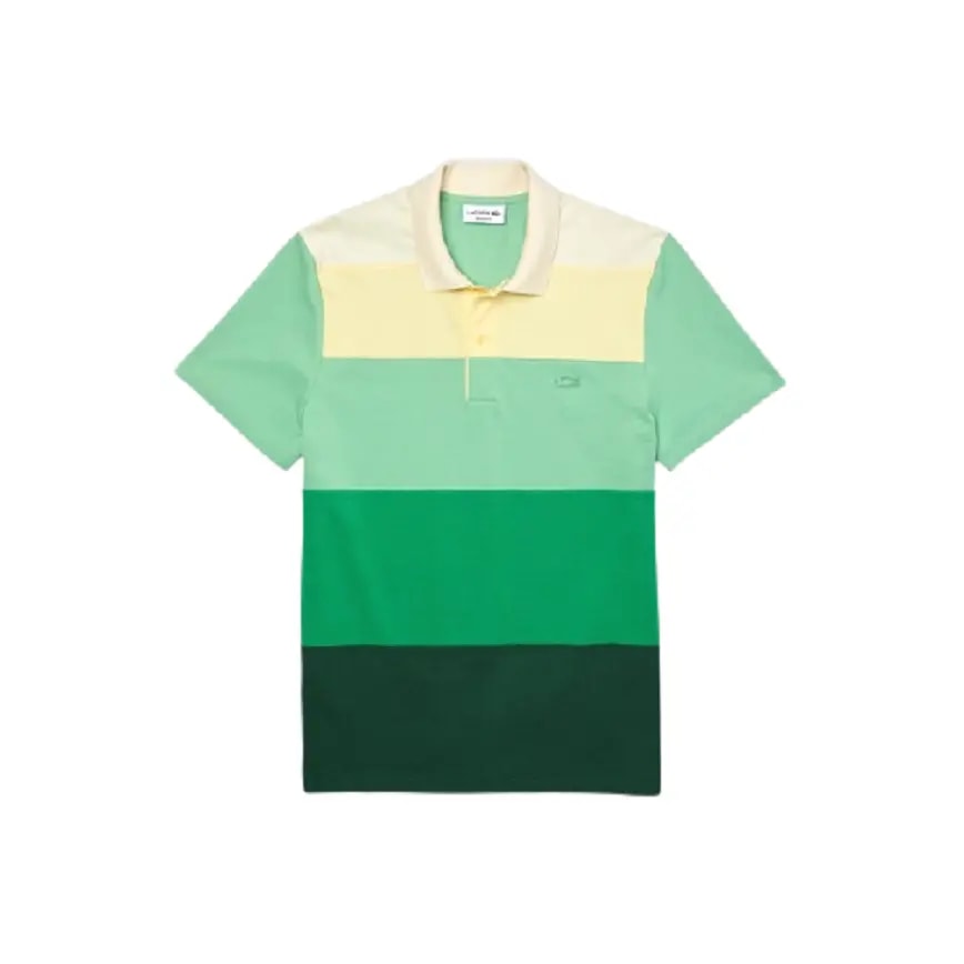Áo Lacoste Gradient Color Block Polo Green PH9719-51G — kich-thuoc: L Áo Lacoste Gradient Color Block Polo Green PH9719-51G — kich-thuoc: L