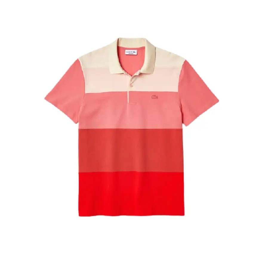 Áo Lacoste Gradient Color Block Polo Pink Red PH9719-51G — kich-thuoc: M Áo Lacoste Gradient Color Block Polo Pink Red PH9719-51G — kich-thuoc: M