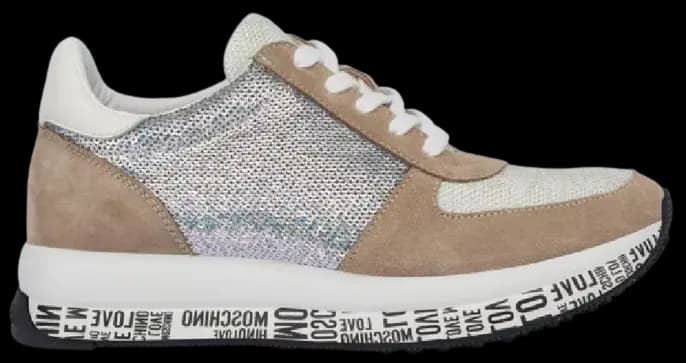 Giày Love Moschino Split And Sequins 'Beige' JA15394G1EIV190A Giày Love Moschino Split And Sequins 'Beige' JA15394G1EIV190A