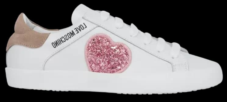 Giày Love Moschino Shiny Heart Nappa 'White' JA15402G1EI4110A Giày Love Moschino Shiny Heart Nappa 'White' JA15402G1EI4110A