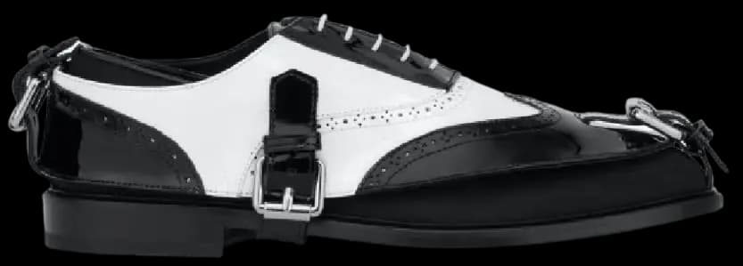 Giày Moschino Brogue Open Oxford With Gaiters 'Black' MB10223C0EGK200A Giày Moschino Brogue Open Oxford With Gaiters 'Black' MB10223C0EGK200A
