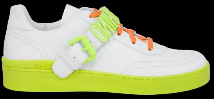 Giày Moschino Lettering Logo Calfskin 'White' MB15523G1EGAB100 Giày Moschino Lettering Logo Calfskin 'White' MB15523G1EGAB100