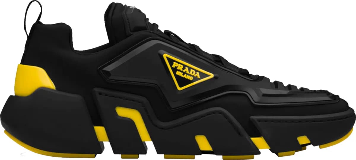 Giày Prada Tecno Stretch Black Yellow 2EG314_3LCW_F00ZH Giày Prada Tecno Stretch Black Yellow 2EG314_3LCW_F00ZH