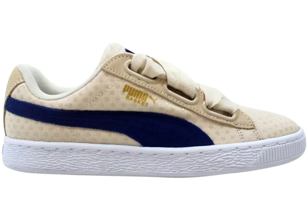 Giày Puma Basket Heart Denim Oatmeal Twilight Blue 363371-03 Giày Puma Basket Heart Denim Oatmeal Twilight Blue 363371-03