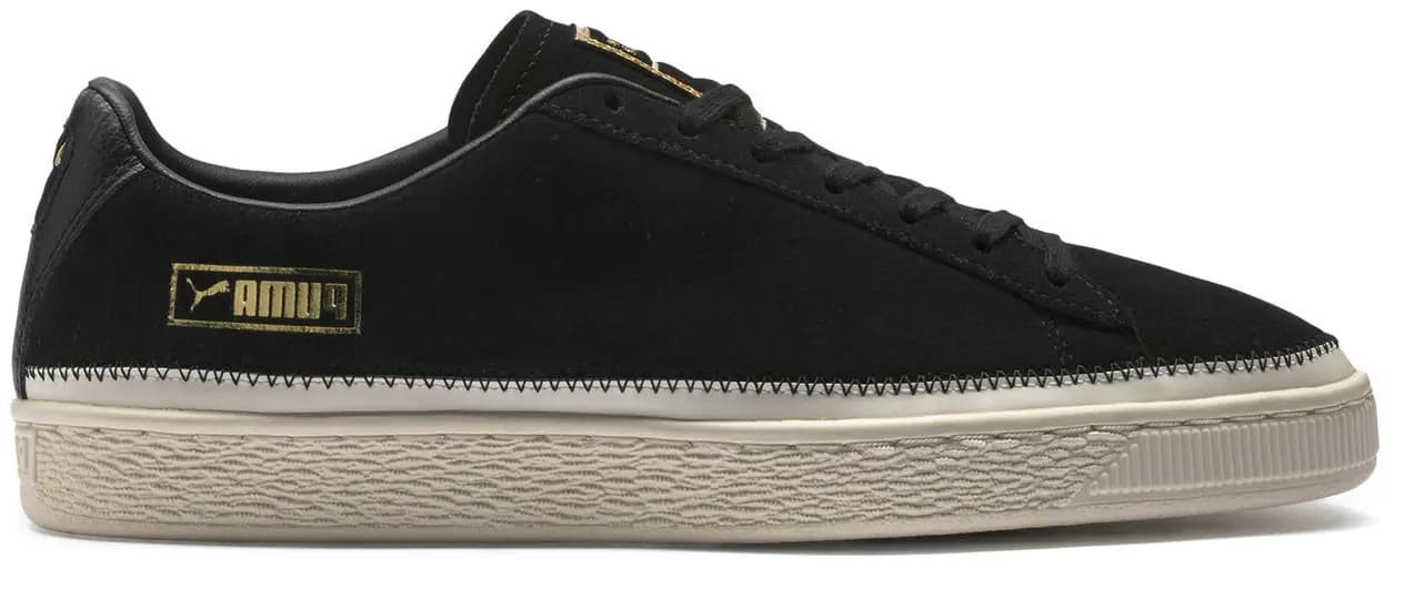 Giày Puma Suede Trim 'Black White' 369639-01 Giày Puma Suede Trim 'Black White' 369639-01