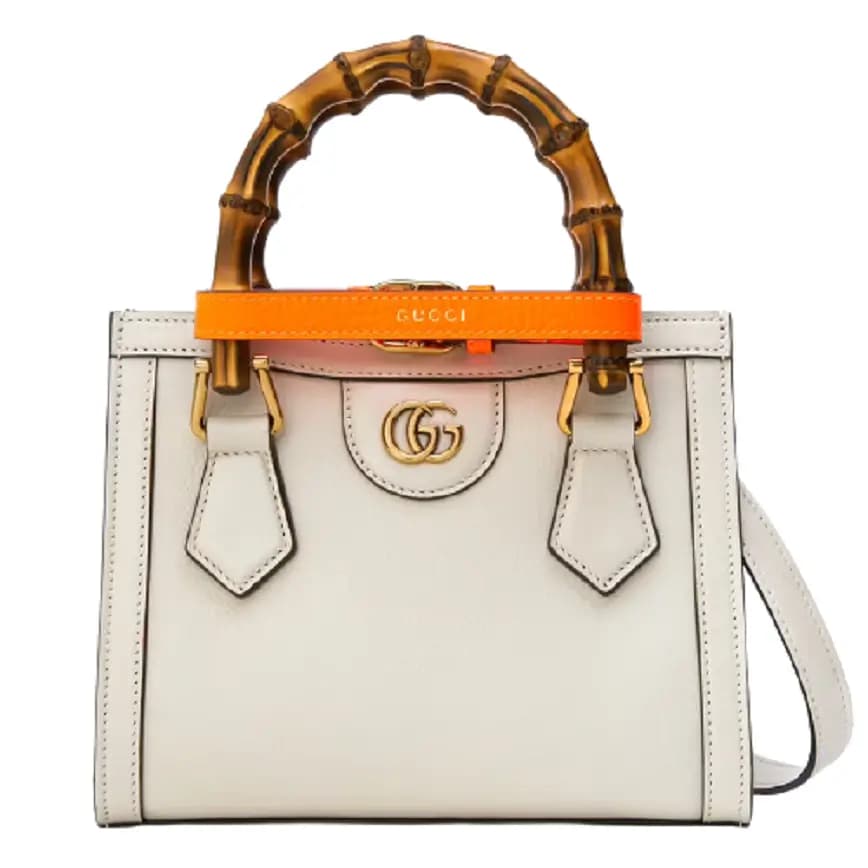 Túi Gucci Diana Mini Tote White Leather 655661-17QDT-9060 Túi Gucci Diana Mini Tote White Leather 655661-17QDT-9060