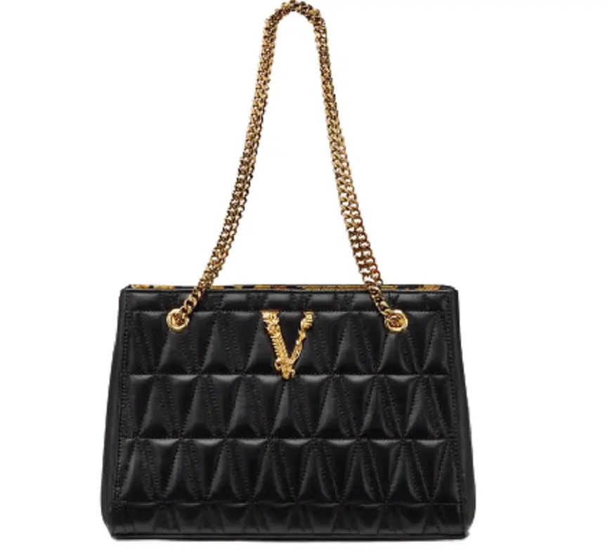 Túi Versace Virtus Quilted Small Tote Black DBFH778-DNATRS-DNMOV — kich-thuoc: lien-he-order Túi Versace Virtus Quilted Small Tote Black DBFH778-DNATRS-DNMOV — kich-thuoc: lien-he-order
