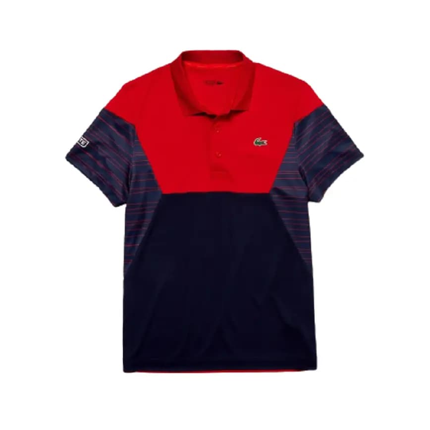 Áo Lacoste Polo Tennis Pique Red Navy DH8488-51-GLY Áo Lacoste Polo Tennis Pique Red Navy DH8488-51-GLY