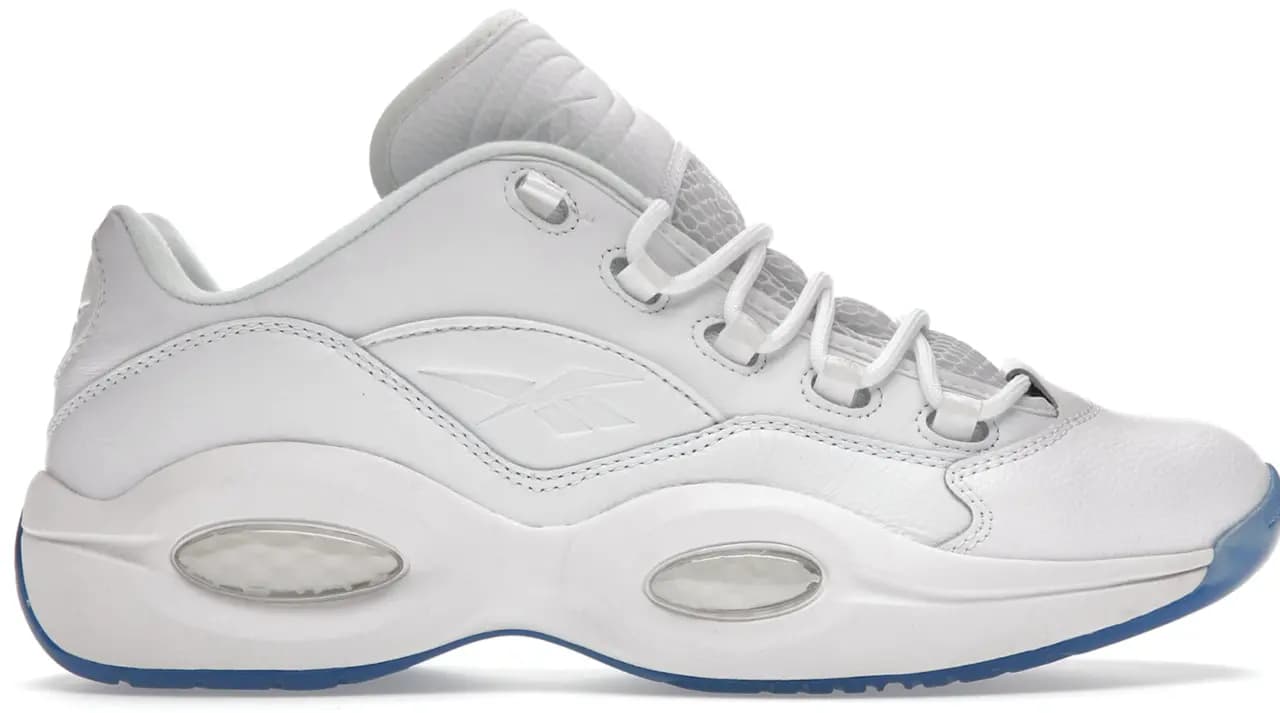 Giày Reebok Question Low 'White Clear Blue Sole' GW8165 Giày Reebok Question Low 'White Clear Blue Sole' GW8165