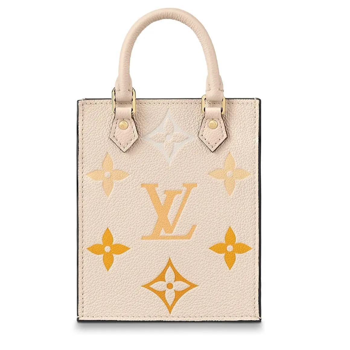 Túi Louis Vuitton Petit Sac Plat Monogram Empreinte Cream Leather M80449 Túi Louis Vuitton Petit Sac Plat Monogram Empreinte Cream Leather M80449