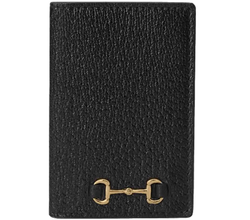 Ví Gucci Card Case Horsebit 'Black' 703214-DJ20G-1000 Ví Gucci Card Case Horsebit 'Black' 703214-DJ20G-1000