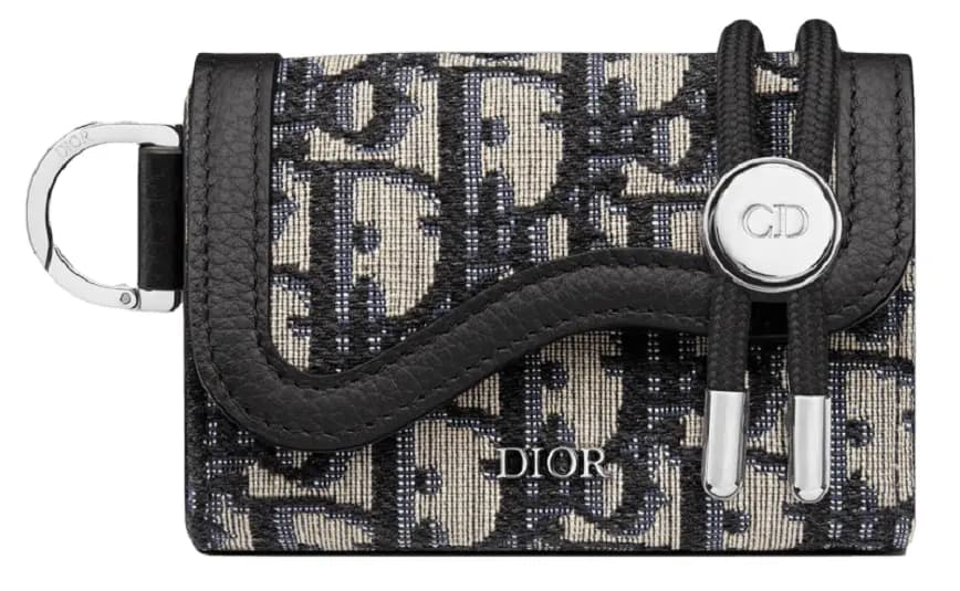Ví Dior Saddle Card Holder 'Beige Black Dior' 2ADBC295YKY-H27E Ví Dior Saddle Card Holder 'Beige Black Dior' 2ADBC295YKY-H27E