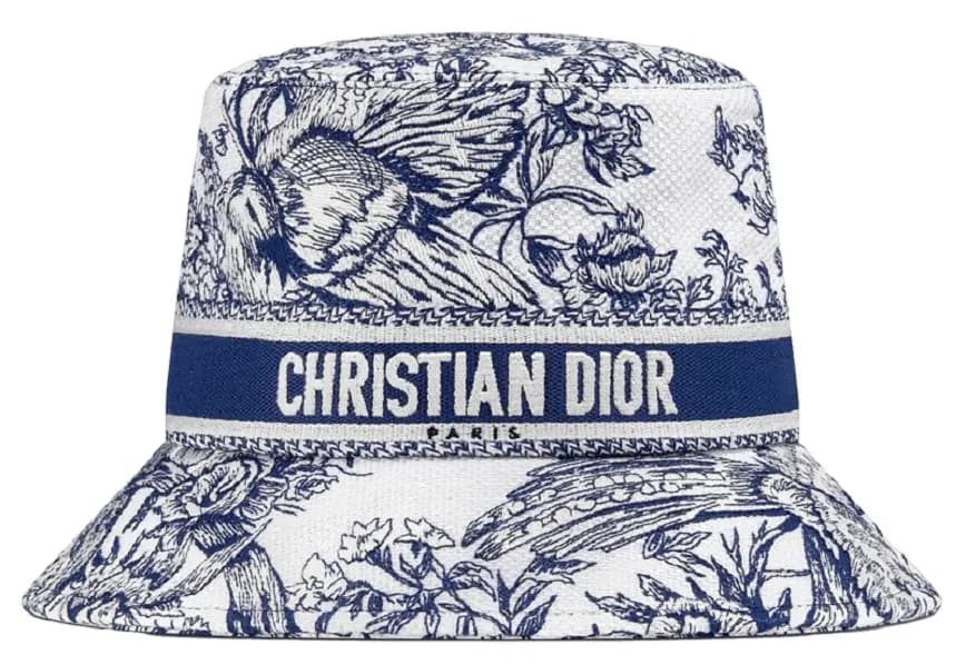 Mũ Dior D-Bobby Small Brim Bucket Hat 'White Blue' 31JAR923X132-C082 Mũ Dior D-Bobby Small Brim Bucket Hat 'White Blue' 31JAR923X132-C082