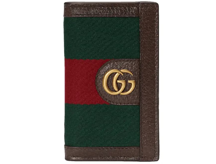 Ví Gucci Web Card Case Double G 'Green Red' 722932-HE2VT-8742 Ví Gucci Web Card Case Double G 'Green Red' 722932-HE2VT-8742