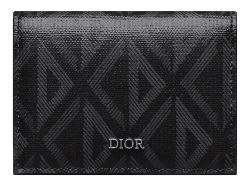 Ví Dior Business Card Holder 'Black Diamond' 2ESCH136DCO-H43E Ví Dior Business Card Holder 'Black Diamond' 2ESCH136DCO-H43E
