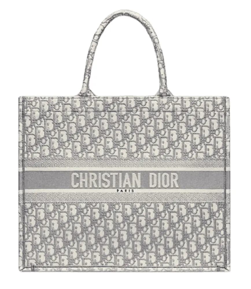 Túi Dior Book Tote Large 'Gray Embroidery' M1286ZRIW-M932 Túi Dior Book Tote Large 'Gray Embroidery' M1286ZRIW-M932