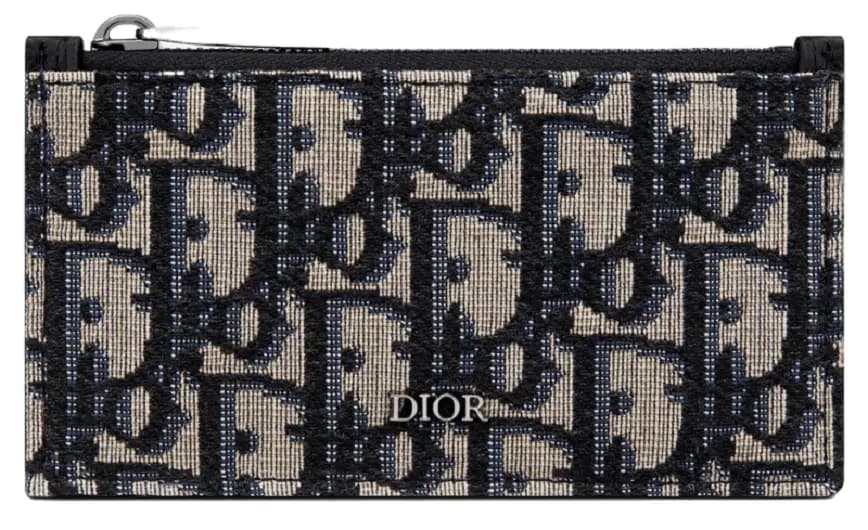 Ví Dior Zipped Card Holder 'Beige Black Dior' 2ESBC250YSE-H05E Ví Dior Zipped Card Holder 'Beige Black Dior' 2ESBC250YSE-H05E