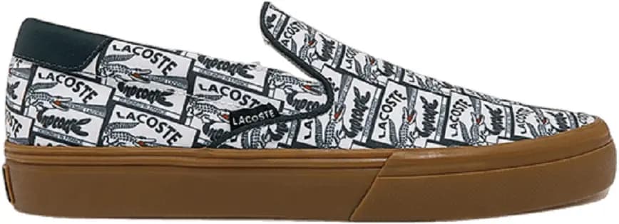 Giày Lacoste Slip On 'Canvas Printed' 7-43CMA0063GRG Giày Lacoste Slip On 'Canvas Printed' 7-43CMA0063GRG