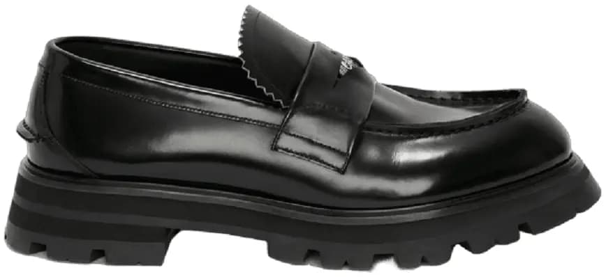 Giày Alexander Mc.Queen Seal Logo Loafer 'Black' Giày Alexander Mc.Queen Seal Logo Loafer 'Black'