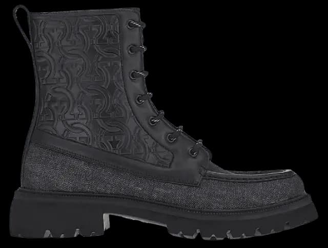 Giày Salvatore Ferragamo Gancini Combat 'Black' 020612-750539 Giày Salvatore Ferragamo Gancini Combat 'Black' 020612-750539