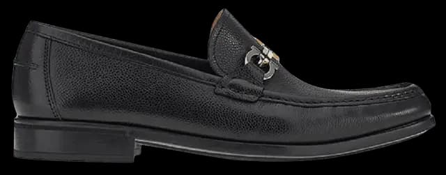 Giày Salvatore Ferragamo Moccasin Gancini 'Black' 020619-750529 Giày Salvatore Ferragamo Moccasin Gancini 'Black' 020619-750529