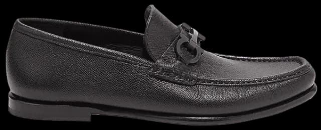 Giày Salvatore Ferragamo Moccasin Gancini 'Black' 02A879-688525 Giày Salvatore Ferragamo Moccasin Gancini 'Black' 02A879-688525