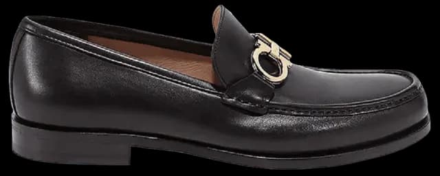 Giày Salvatore Ferragamo Moccasin Gancini 'Black' 02B715-712557 Giày Salvatore Ferragamo Moccasin Gancini 'Black' 02B715-712557