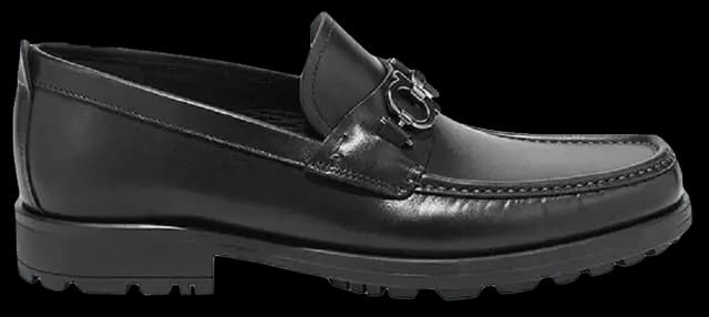 Giày Salvatore Ferragamo Moccasin Gancini 'Black' 02A515-671792 Giày Salvatore Ferragamo Moccasin Gancini 'Black' 02A515-671792