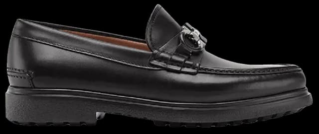 Giày Salvatore Ferragamo Moccasin Gancini 'Black' 02C499-735190 Giày Salvatore Ferragamo Moccasin Gancini 'Black' 02C499-735190