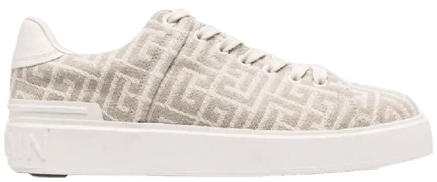 Giày Balmain B-Court Jacquard 'Nude And White' XN1VI690TJLI0KA Giày Balmain B-Court Jacquard 'Nude And White' XN1VI690TJLI0KA