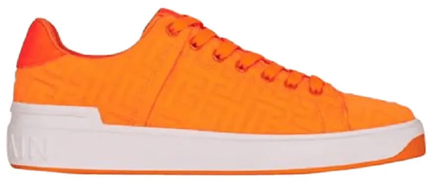 Giày Balmain B-court Embossed 'Neon Orange' XM1VI288TNEM2KB Giày Balmain B-court Embossed 'Neon Orange' XM1VI288TNEM2KB
