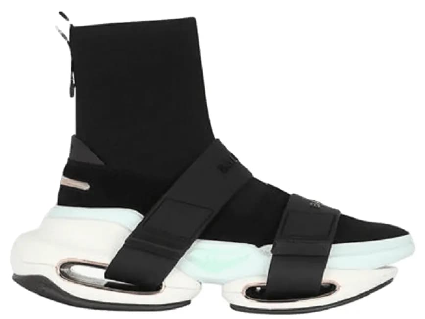 Giày Balmain B-bold High-top 'Black And White' XN1VH540TKSUEAB Giày Balmain B-bold High-top 'Black And White' XN1VH540TKSUEAB