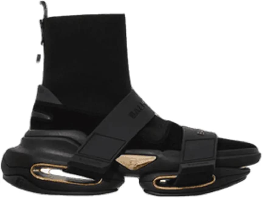 Giày Balmain B-bold Suede And Knit 'Black' VM1C229TKSE0PA Giày Balmain B-bold Suede And Knit 'Black' VM1C229TKSE0PA