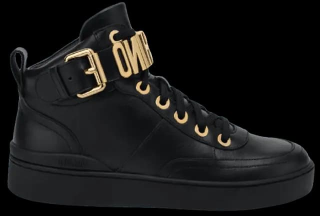 Giày Moschino Nappa Leather Basket 'Black' MA15503G1DMF0000 Giày Moschino Nappa Leather Basket 'Black' MA15503G1DMF0000