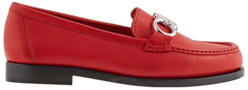 Giày Salvatore Ferragamo Gancini Moccasin 'Red' 01N660-693741 Giày Salvatore Ferragamo Gancini Moccasin 'Red' 01N660-693741