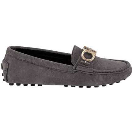 Giày Salvatore Ferragamo Berra Gancini Moccasin 'Grey' 035153-718585 Giày Salvatore Ferragamo Berra Gancini Moccasin 'Grey' 035153-718585
