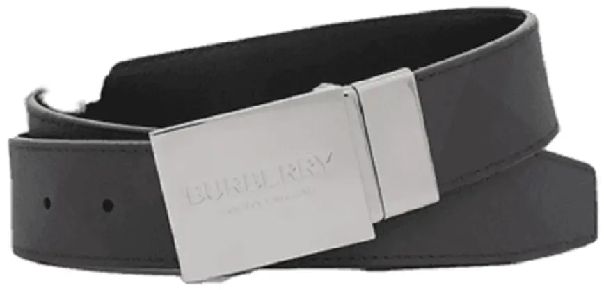 Thắt Lưng Burberry Reversible Plaque Buckle London Check and Leather Belt 'Dark Charcoal' Thắt Lưng Burberry Reversible Plaque Buckle London Check and Leather Belt 'Dark Charcoal'