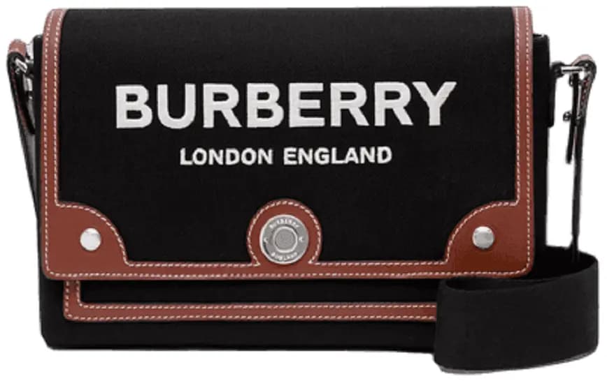 Túi Burberry Horseferry Motif Canvas Note 'Black Tan' P80557481 Túi Burberry Horseferry Motif Canvas Note 'Black Tan' P80557481