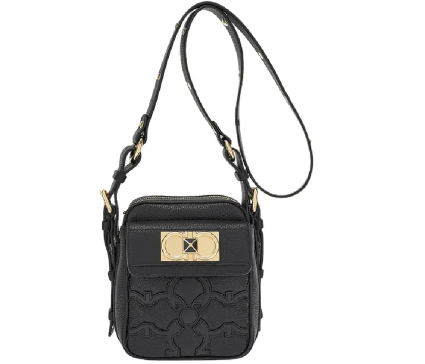 Túi Salvatore Ferragamo Gancini Camera Case 'Black' 212284-756021 Túi Salvatore Ferragamo Gancini Camera Case 'Black' 212284-756021
