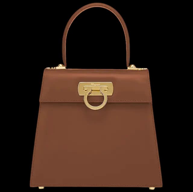Túi Salvatore Ferragamo Iconic Top Handle 'Brown' 212268-749182 Túi Salvatore Ferragamo Iconic Top Handle 'Brown' 212268-749182