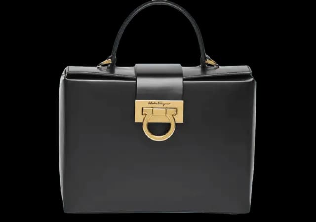 Túi Salvatore Ferragamo Trifolio Box Bag 'Black' 211981-754427 Túi Salvatore Ferragamo Trifolio Box Bag 'Black' 211981-754427
